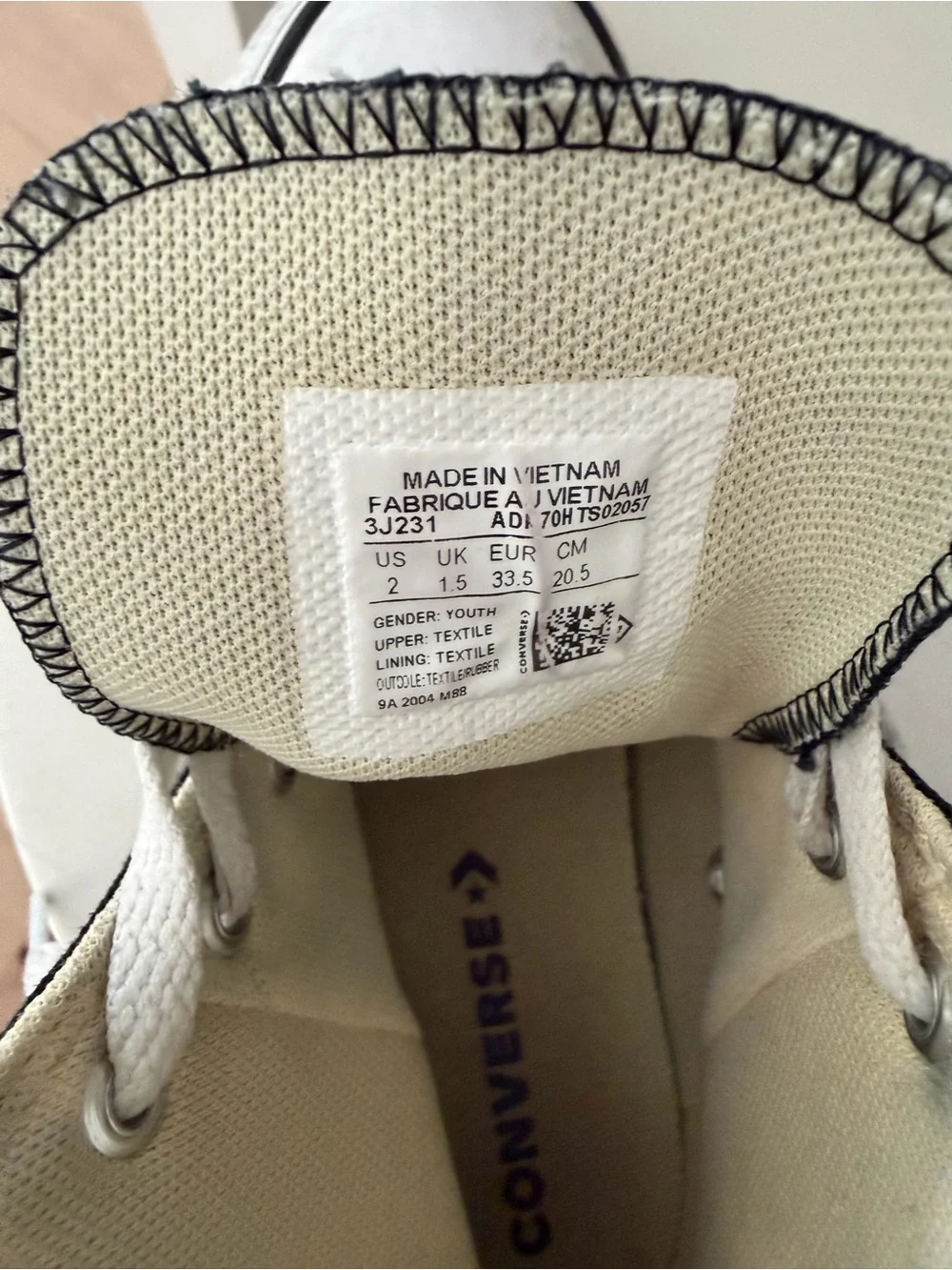 Converse Kids Black and White High-Top Sneakers